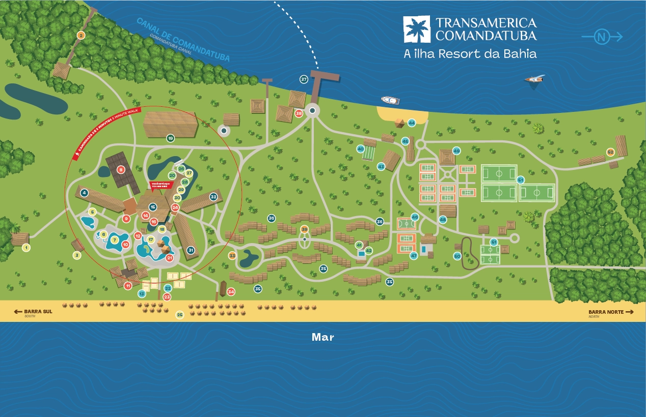 Mapa do Resort